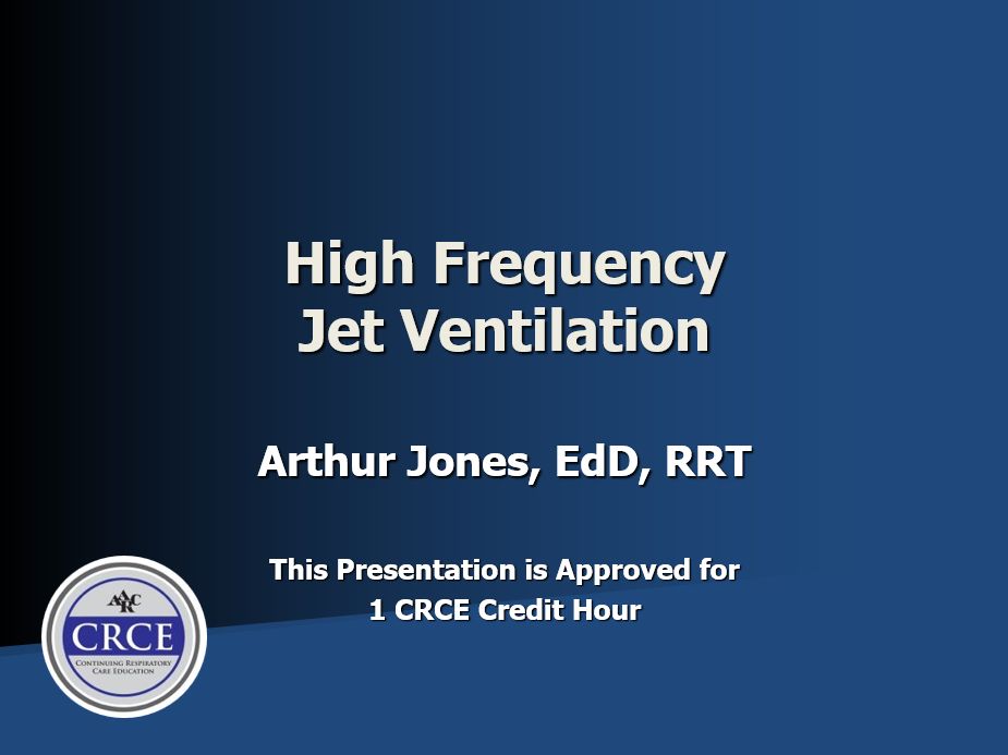 High-Frequency Jet Ventilation
